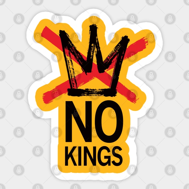 No Kings Protest Shirt No Kings Since 1776 Sticker by celestial_artworks